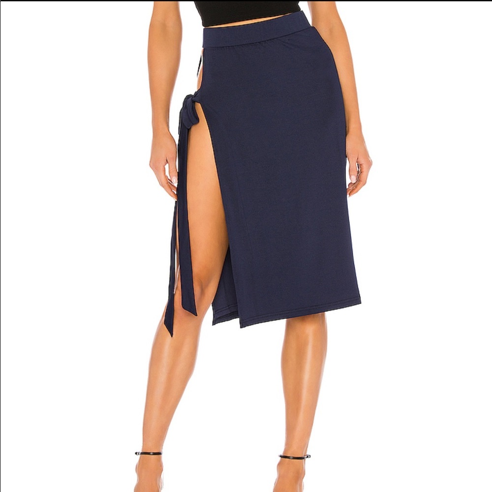 Kai Slit Midi Skirt by superdown
